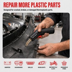 Cordless Hot Stapler Repair Kit, 4.0Ah Rechargeable Plastic Welder, USB-C Fast