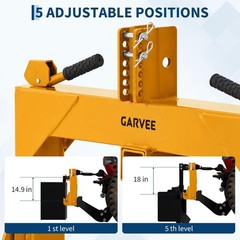 Quick Hitch 3 Point With 2″ Receiver For CAT 1 Tractor 5-Level Adjustable Bolt