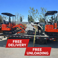 Mini Skid Steer Track Loader B&S Gas Engine with 2 Attachments USA Stock