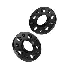 Stancemagic – 2Pcs 15Mm Black Hubcentric Wheel Spacers 5X112 66.6Mm Bore