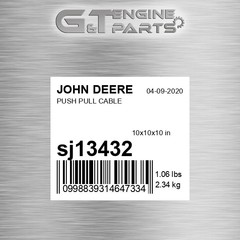 SJ13432 PUSH PULL CABLE fits JOHN DEERE (New OEM)