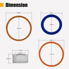6803329 Hydraulic Lift Cylinder Seal Kit for Bobcat 742 743 753 444 500 520 642