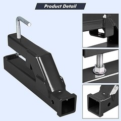 2″ Ball Tractor Mount Clamp Trailer Hitch Receiver Bucket Tractor Skid Steer