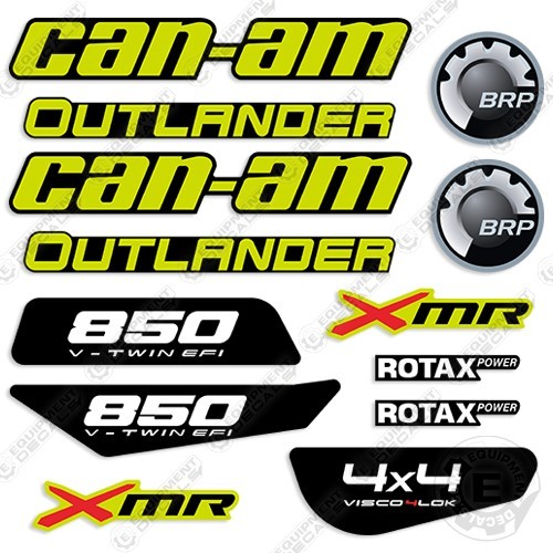 Can-Am Outlander 850 XMR Decal Kit (Manta Green) ATV – 7 YEAR OUTDOOR 3M VINYL!