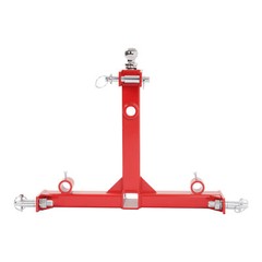 3 Pt Gooseneck Ball Hitch Adapter 2″ Receiver Trailer Drawbar For Cat1 tractors