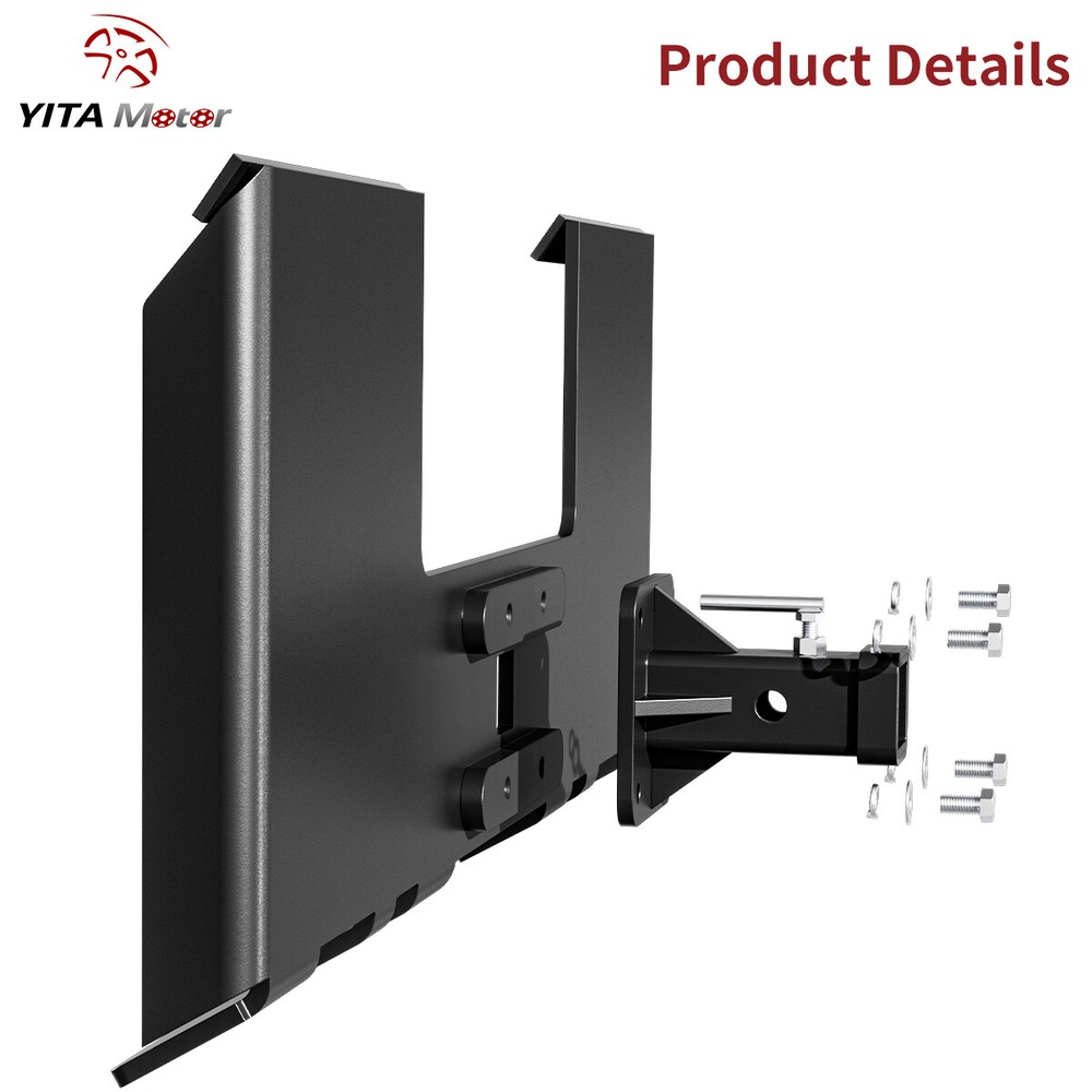 3/8″ Mount Plate W/2″ Detachable Hitch Receiver Skid Steer Load Attachment Steel