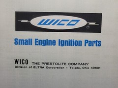 WICO Small Engine Ignition Parts Application Data Cross Index Buyer Guide Manual