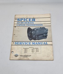 Dana Corp 5052A 5052B 5052C 5252A 5 Speed Spicer Transmission Service Manual