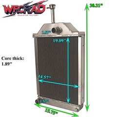 Full Aluminum Tractor Radiator Fits Massey Ferguson 255 Diesel OEM# 531982M94