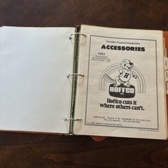 Vintage Hoffco dealer service binder manual. Many models included!