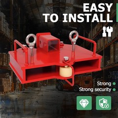 Forklift Trailer Hitch Receiver 2” Tow Hitch Attachments for Dual Pallet Fork