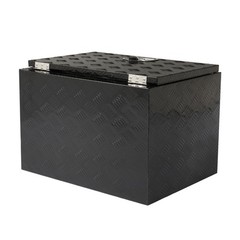 24 “Aluminum Five Pattern Toolbox Single Lock Black