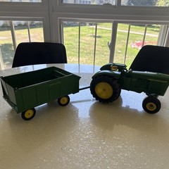 Vintage John Deere 5020 Diesel Tractor With Trailer (Agriculture)