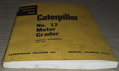 CAT CATERPILLAR NO 12 12E MOTOR GRADER SERVICE SHOP REPAIR MANUAL S/N 8T00001-UP