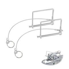 2Pack Locking Pins, Square-Shaped Trailer Pin with Anti-L Model: Style B-Small