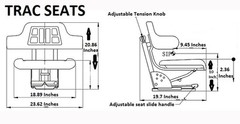 Yellow Trac Seats Brand Tractor Suspension Seat Fits John Deere 5400 5410 6110