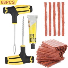 68pcs Car Tire Repair Kit Rubber DIY Tire Plug Patch Tool Motorcycle
