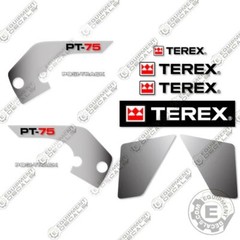 Fits Terex PT-75 Decal Kit Skid Steer Sticker- 7 YEAR OUTDOOR 3M VINYL!