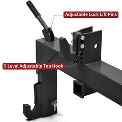 3 Pt Quick Hitch Adapter for Cat1 & 2 for Tractor Attachment Steel 3-Point
