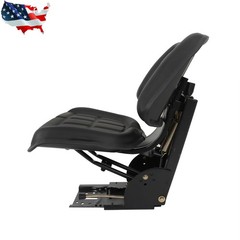 Black Universal Tractor Suspension Seat For Massey Ferguson Ford / New Holland