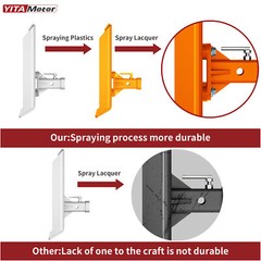 3/8″ Thick Skid Steer Mount Plate Quick Attach W/ 2″ Removable Hitch Orange US