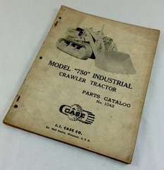 J I Case 750 Industrial Crawler Tractor Bull Dozer Track Parts Catalog Manual