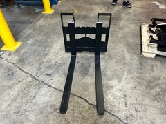 AGT Industrial 823SS-PF Pallet Fork Frame for Mini Skid Steer Attachment