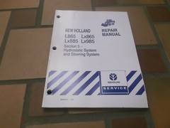 New Holland L865 LX865 Skid Steer Hydrostatic Steering Service Repair Manual