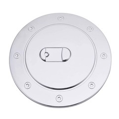 Chrome Fuel Filler Gas Door Cover Compatible with 1999-2006 Chevy Silverado S…