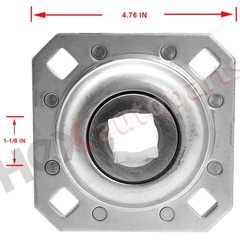 FD208R1-1/8 Harrow Flange Disc Bearing Unit 1-1/8″ Square Bore fits ST208-1-1/8N