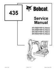 Bobcat 435 Compact Excavator Service Shop Repair Manual 6902331