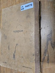 Caterpillar Diesel D7 Tractor, Parts Catalog, 1944 War Department, Corps of…