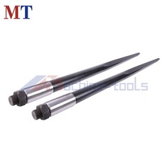 Black Hay Spike Bale Spear 49″ 4500lbs Capacity Spike Fork Fit For Tractor 2 Pcs