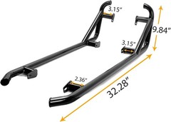 Black Nerf Bars for 2014-2023 Polaris RZR XP 1000 Turbo S Rock Sliders