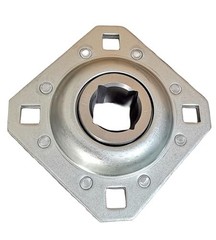 Flanged Disc Bearing Unit 1-1/8″ Square Bore for Disc Harrow, Replaces ST208-1.1