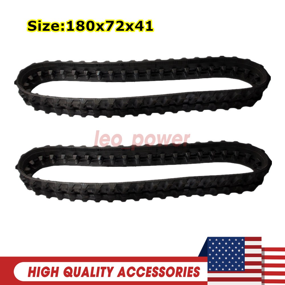 2PK Heavy Duty Rubber Tracks w/ 180x72x41 for AGT CBT23 CRT23 Mini Skid Steers