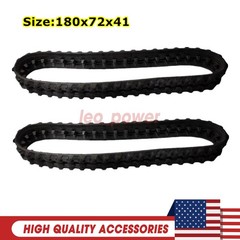 2PK Heavy Duty Rubber Tracks w/ 180x72x41 for AGT CBT23 CRT23 Mini Skid Steers