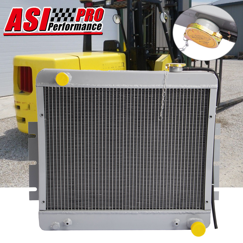 ALUMINUM RADIATOR FOR HYSTER FORKLIFT H135XL H155XL 4.3L GAS GM VORTEC ENGINE US