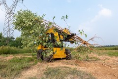 Heavy Duty Hydraulic Post &Tree Puller Attachment Fit Bobcat Skid Steer Loader