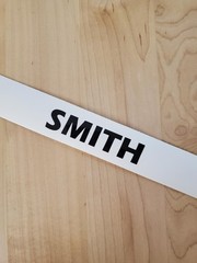 SMITH last name decal sticker vinyl (2) PAIR Gloss BLACK 10″ FAST USA