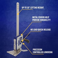 IRWIN Quick-Lift Construction Jack, Hand Lifting Jack Tool, Single, No Color