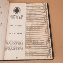 Cleveland 247 Trencher Parts Instruction Book Manual