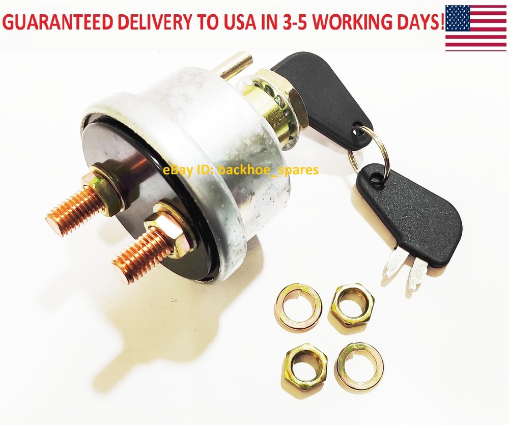 7N-0718 7N0718 BATTERY DISCONNECT IGNITION SWITCH FITS CATERPILLAR WITH 2 KEYS