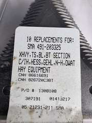 Qty 10: Sickle Sections 491-203325 231-211