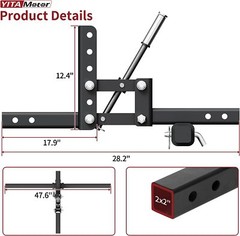 Manual Quick Implement Lift 1-Point Lift System for ATV/UTV With 2 inch Receiver