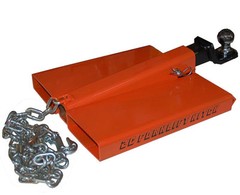 Forklift Attachment Receiver Trailer Tow 2C Forklift 2″Hitch adapter Chain hook