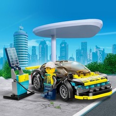 LEGO City Electric Sports Car 60383, Toy for 5 Plus Years Old Boys and Girls, Ra