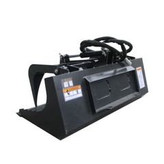 Wolfequip Mini Grapple Bucket For Skid Steer Loader Hydraulic Grab Heavy Duty