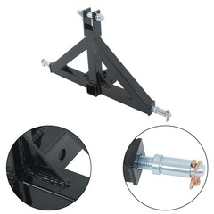 3 Point Trailer Hitch with 2 in Receiver, 3pt Quick Hitch Attachment, Heavy Duty