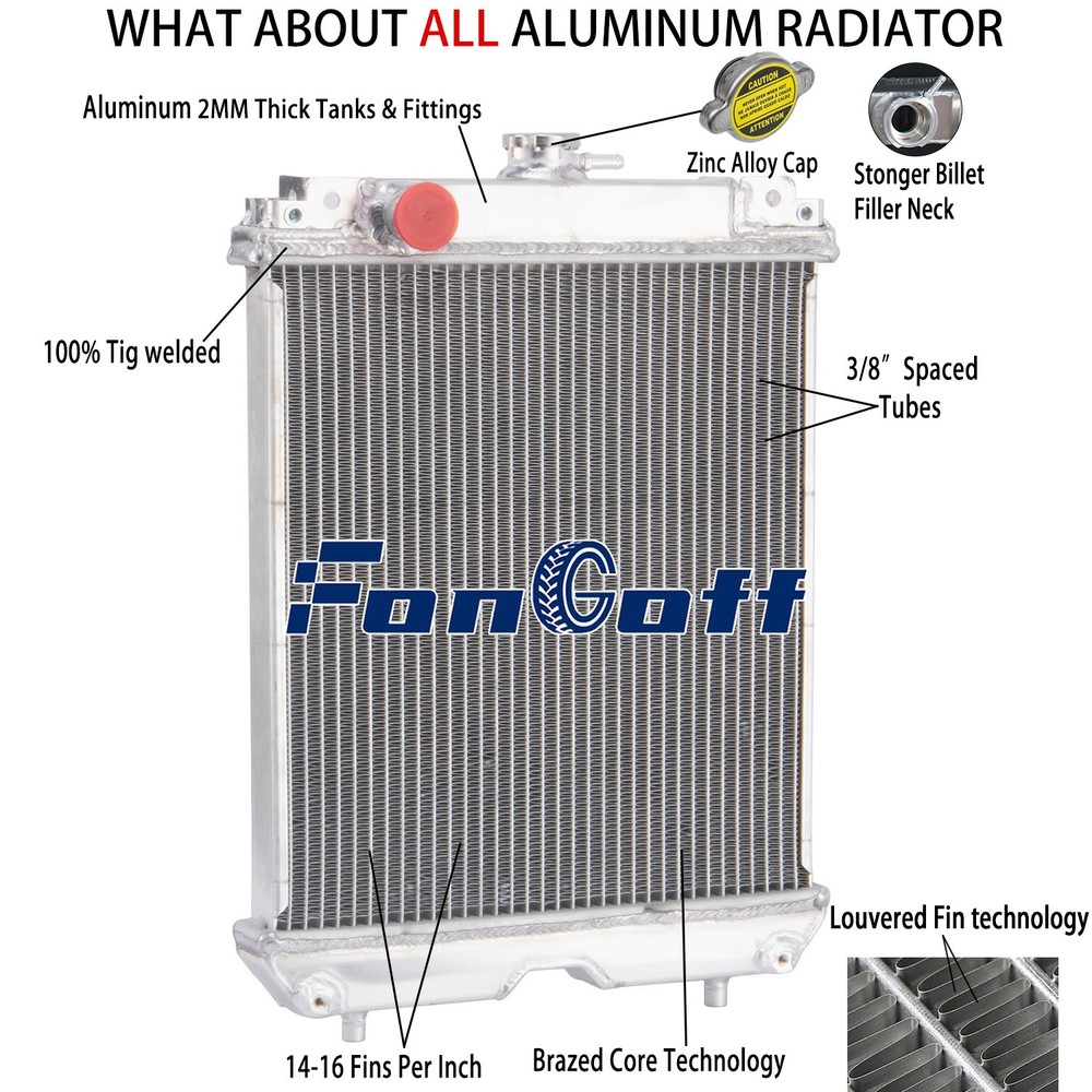 Radiator with Cap For Kubota U35 U35S U35-S2 KX91-3 KX91-3S KX91-3S2 RC411-42300